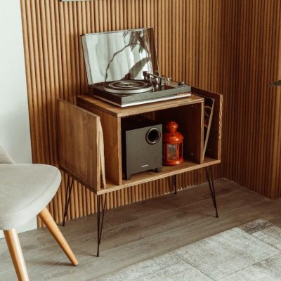 Oslo Record Player Stand Record Player Shelf.
